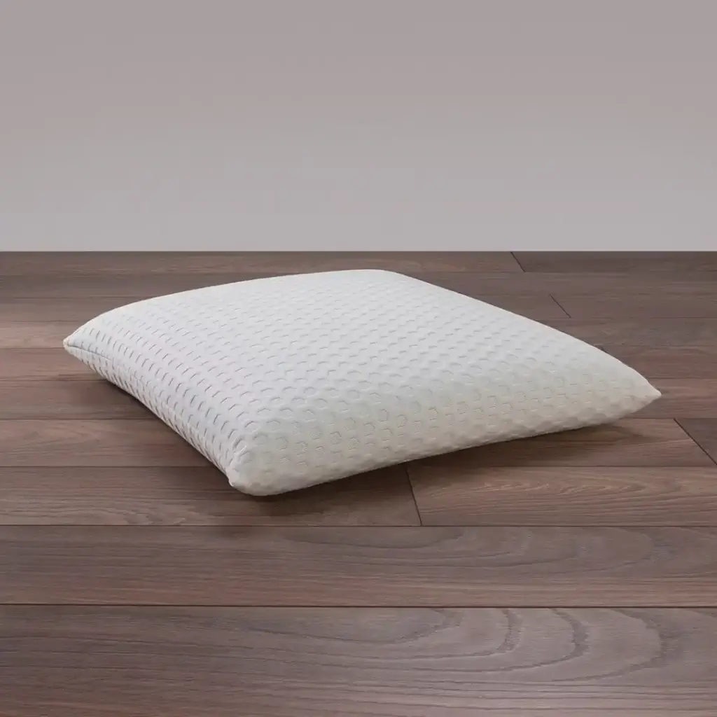 Oreiller ergonomique Dodo Memory Fresh 60x60 cm, offrant un confort optimal avec sa mousse mémoire de forme et son revêtement respirant.