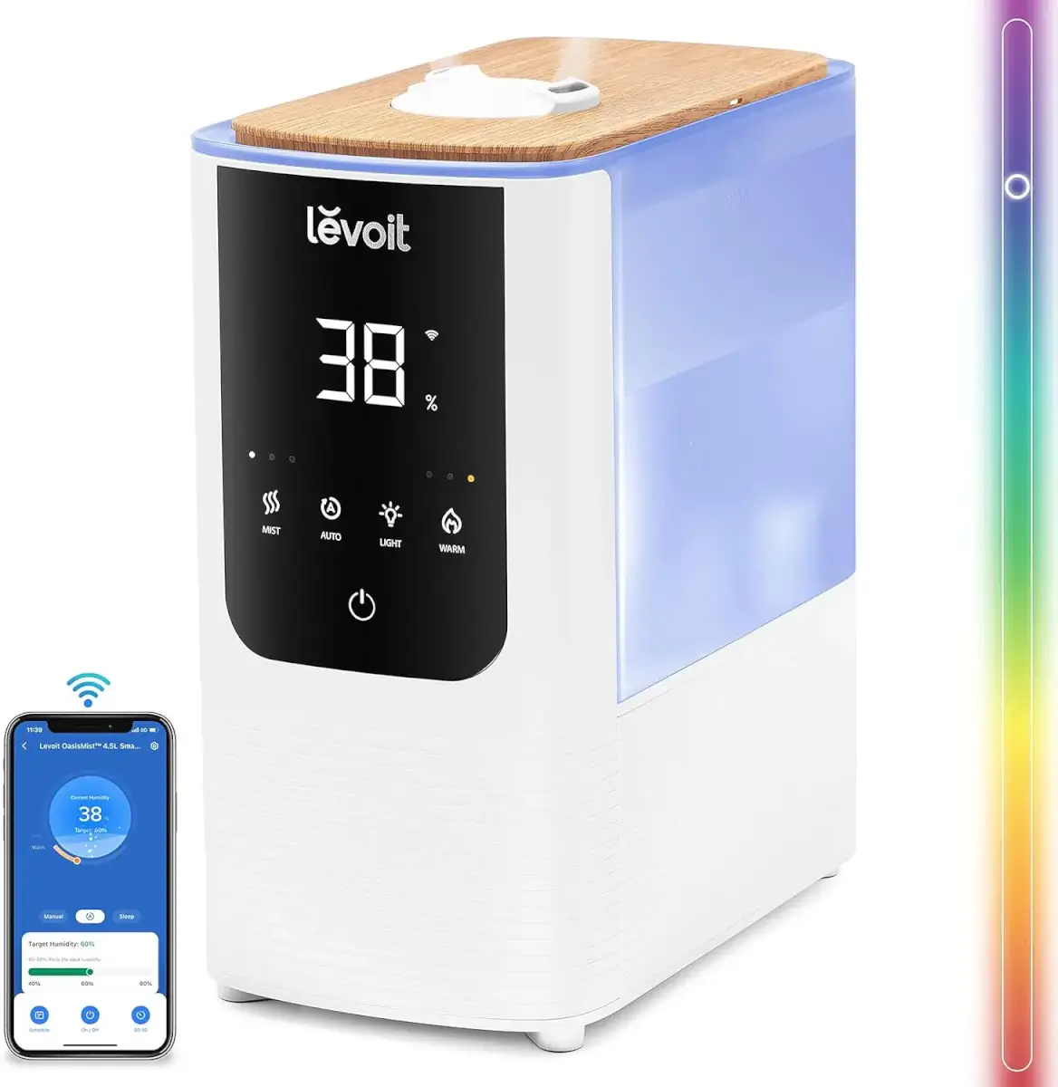 Levoit Classic 300S connecté avec application mobile, humidificateur ultrasonique 6L
