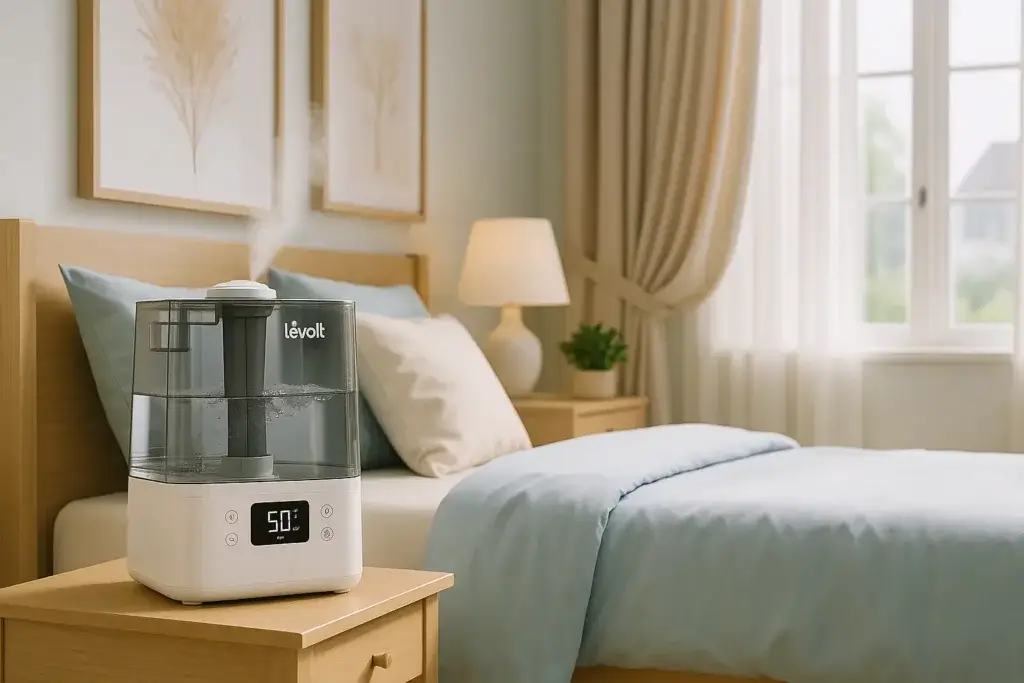 Humidificateur Levoit Classic 300S connecté WiFi 6L dans chambre moderne