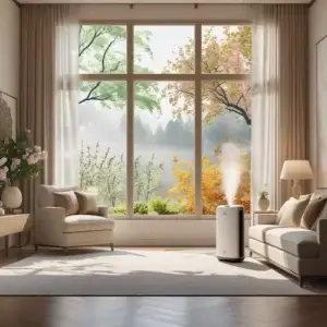 Pourquoi utiliser un humidificateur d'air toute l'année (et pas seulement en hiver) humidificateur-4-saisons-salon-elegant