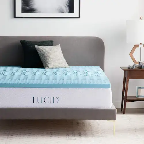 Image produit surmatelas Lucid posé su run lit