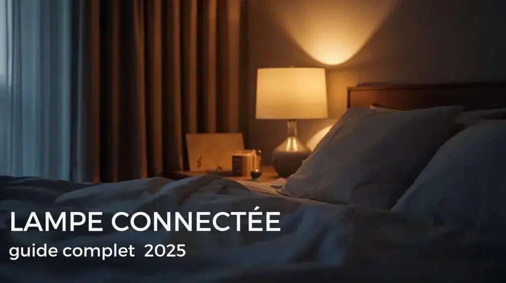 Lampe connectée dans une chambre - guide complet 2025 pour mieux dormir.