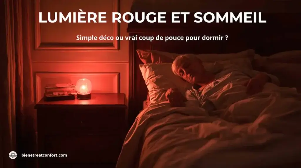 chambre avec veilleuse lumière rouge apaisante pour préserver le sommeil