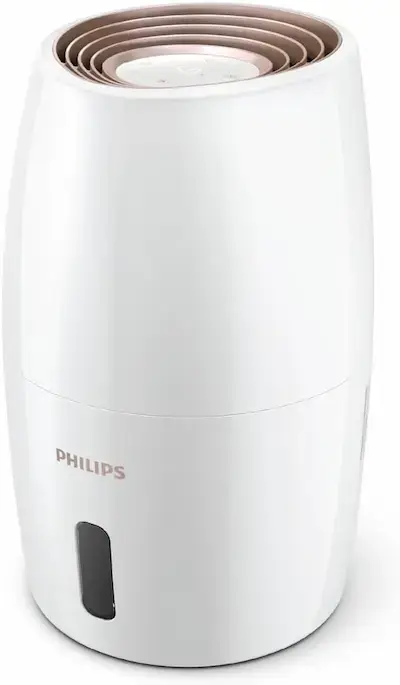Humidificateur d'air Philips HU2716/10 Série 2000 blanc avec technologie NanoCloud, design épuré pour chambre jusqu'à 38m²
