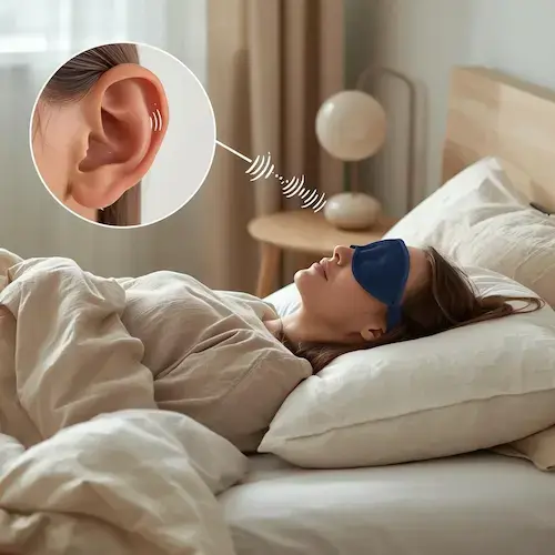 Masque de sommeil connecté avec diffusion audio intégrée