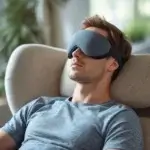 Masque pour les yeux relaxant : lequel choisir pour vraiment se détendre ? Masque yeux relaxant thérapeutique porté en journée pour apaiser la fatigue oculaire et favoriser la détente
