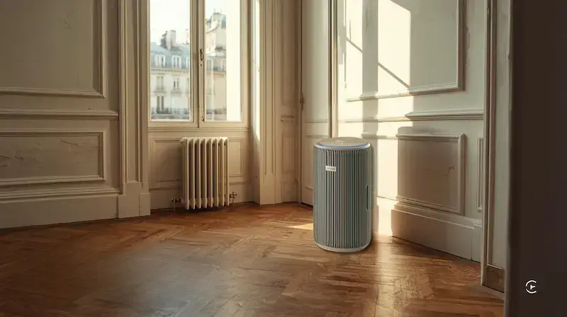 Purificateur d’air Philips AC3210/12 PureProtect 3200 dans une pièce lumineuse