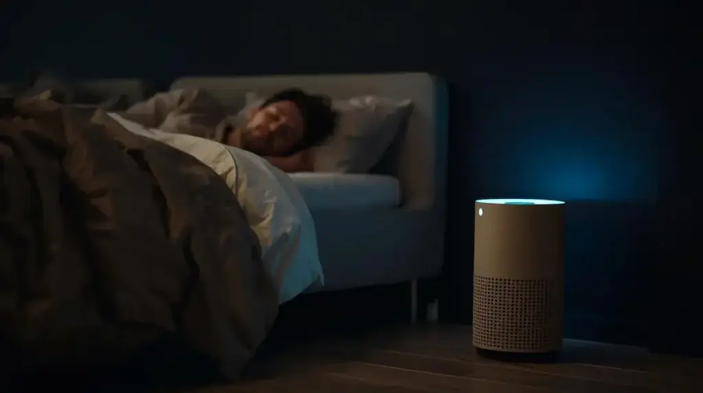 Purificateur d’air silencieux dans une chambre pendant le sommeil