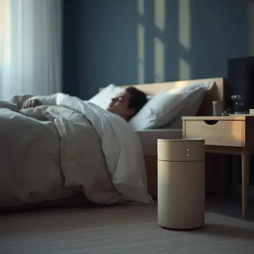 purificateur d’air chambre pendant la nuit