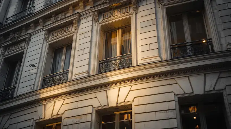 Façade d’un immeuble ancien en pierre, montrant comment le type de bâti et l’exposition peuvent influencer l’humidité d’un logement