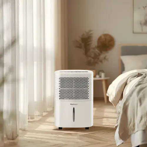 Déshumidificateur Pro Breeze 12L dans une chambre