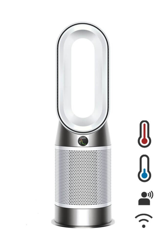 Dyson Purifier Hot+Cool HP1, purificateur d’air avec fonction ventilateur et chauffage d’appoint pour améliorer le confort intérieur toute l’année.